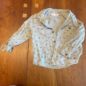 Zara hedgehog button down
